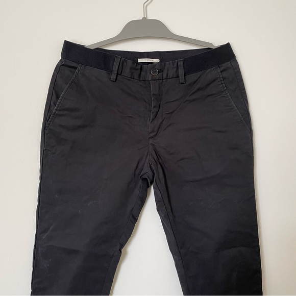 Mango Cotton Tapered Crop Pants - Black Size M / W32 - Picture 6 of 7